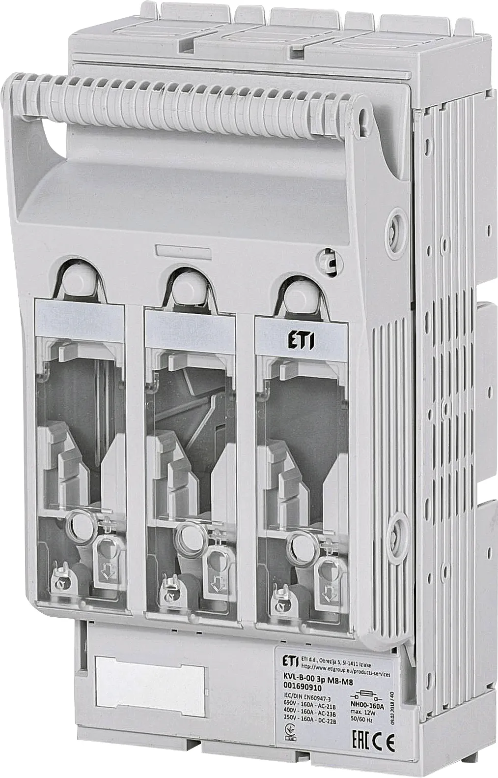 Varovalčno ločilno stikalo KVL-B-00 3p M8-M8 001690910
