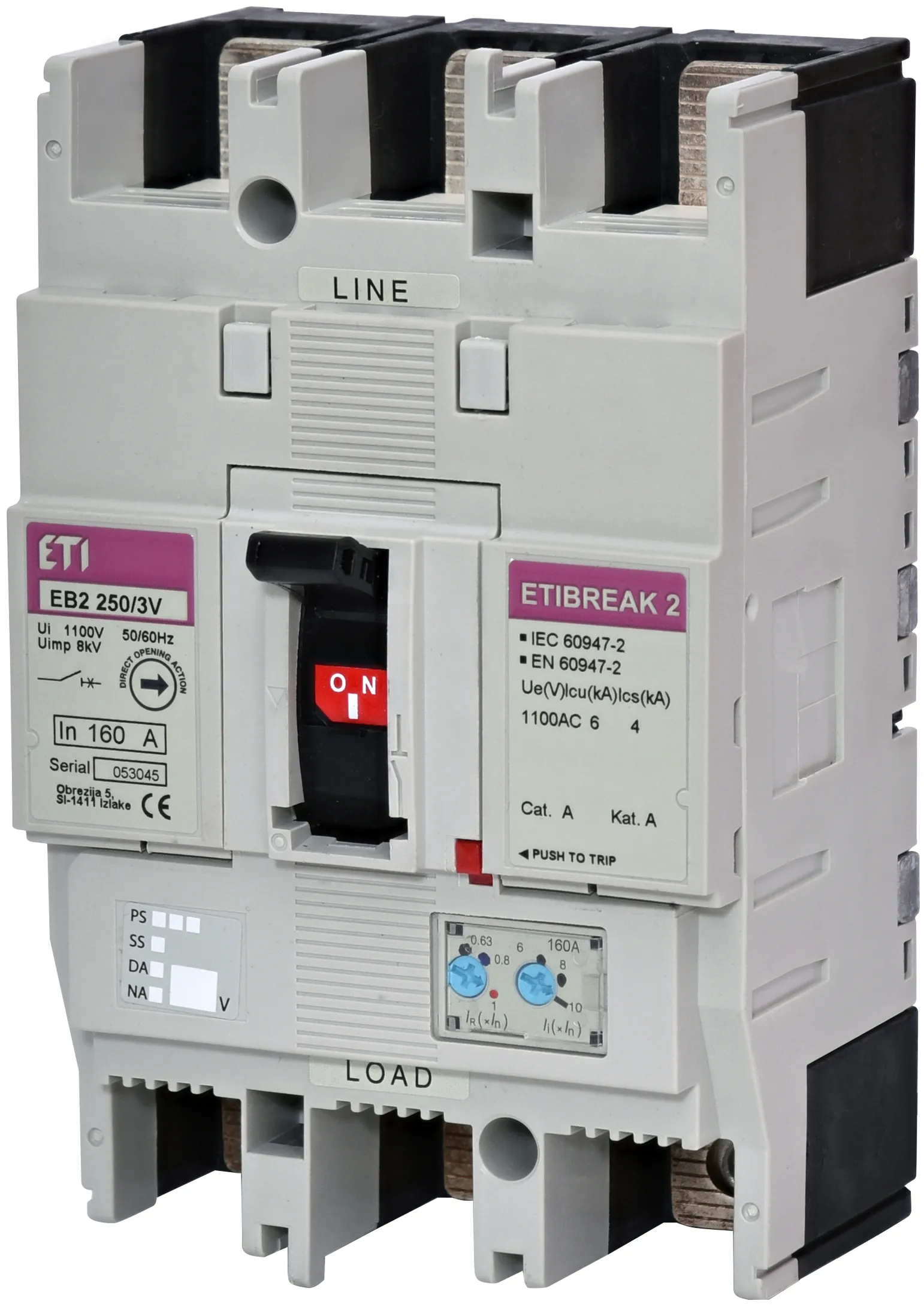 Kompaktni odklopnik EB2 400/3VE 400A 3p 1100V 004671379