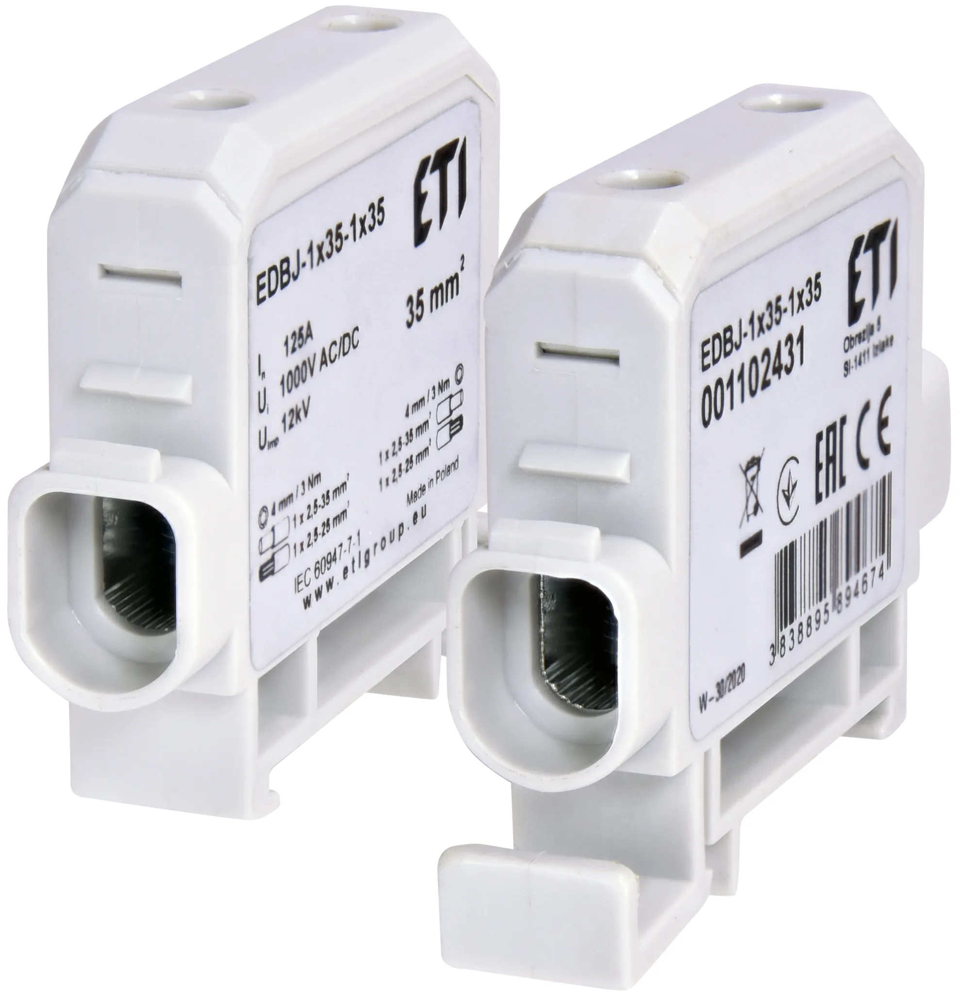 Priključne sponke vodnika EDBJ-1x35-1x35 001102431