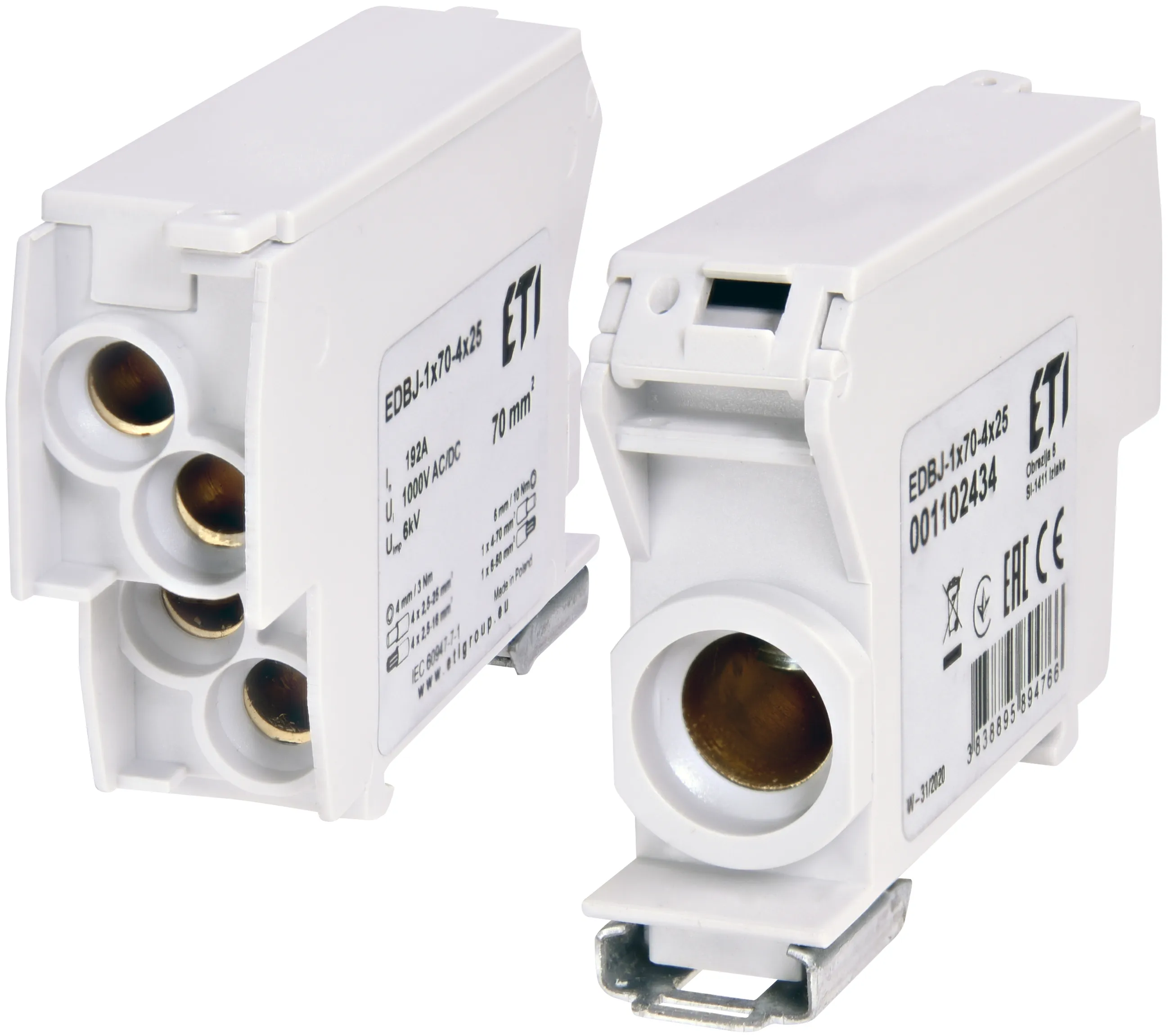 Razdelilni blok EDBJ-1x70-4x25 001102434