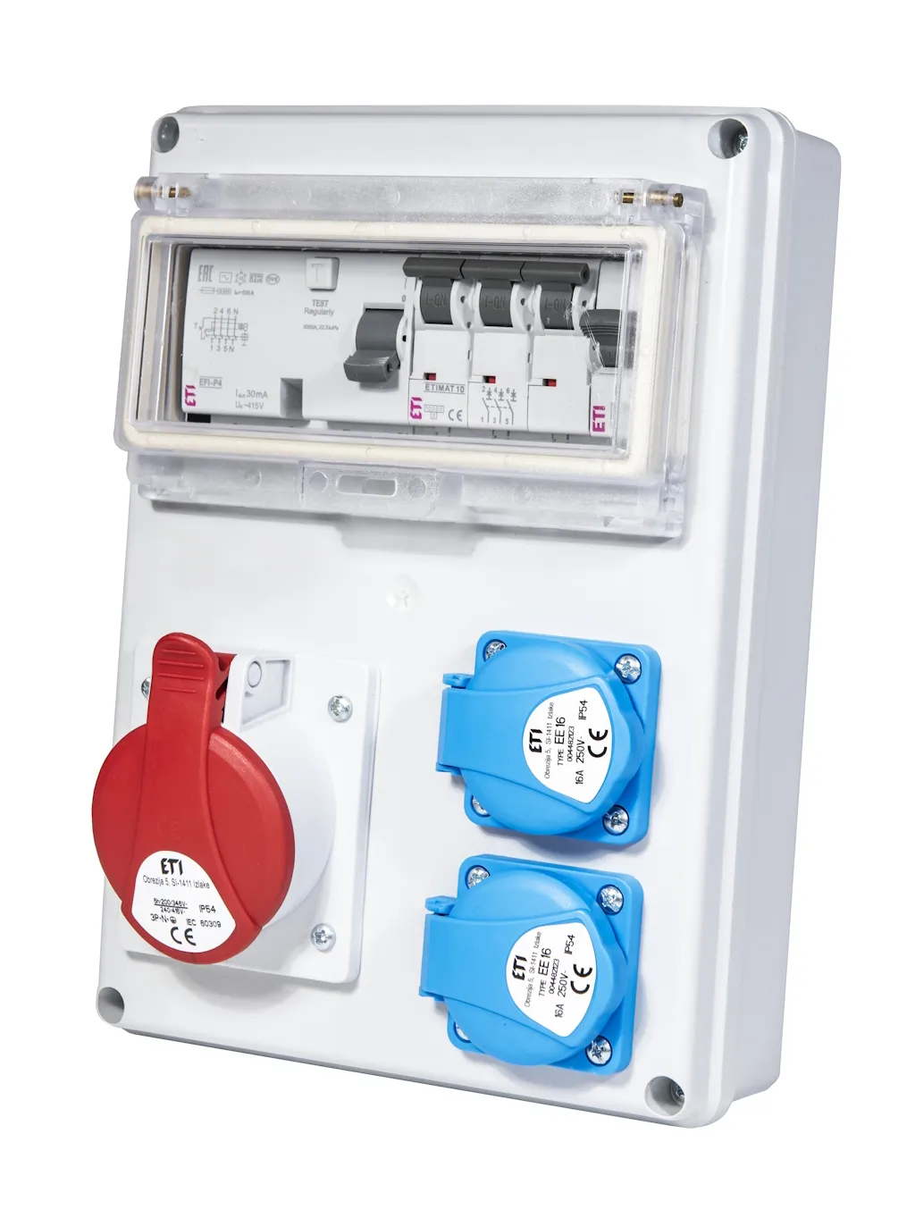 Razdelilnik opremljen EDS8 RCD 2/1 16 B+C 001105200