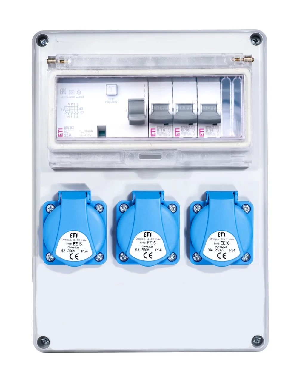 Razdelilnik opremljen EDS8 RCD 3 B 3F 001105840