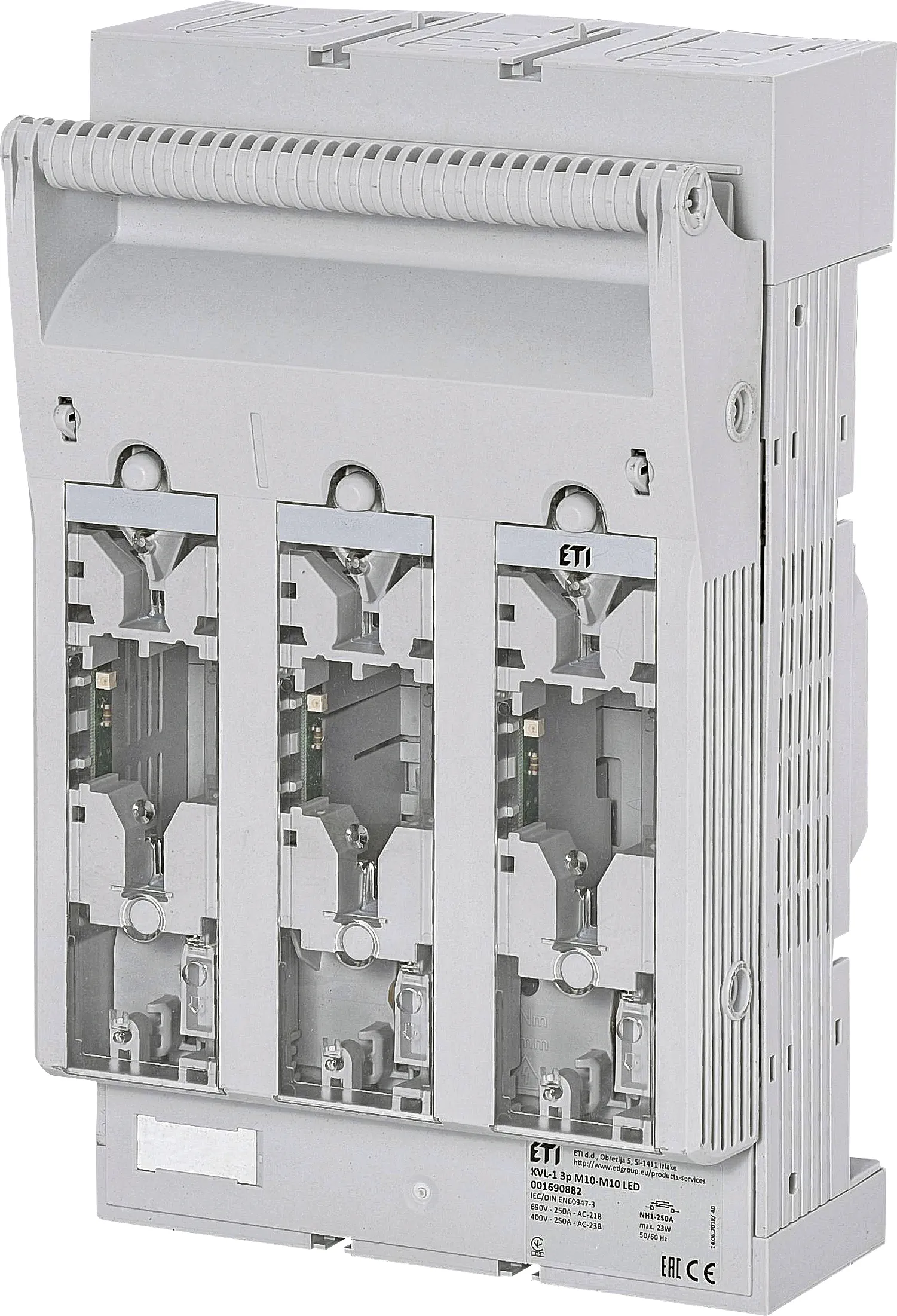 Varovalčno ločilno stikalo KVL-1 3p M10-M10 LED 001690882