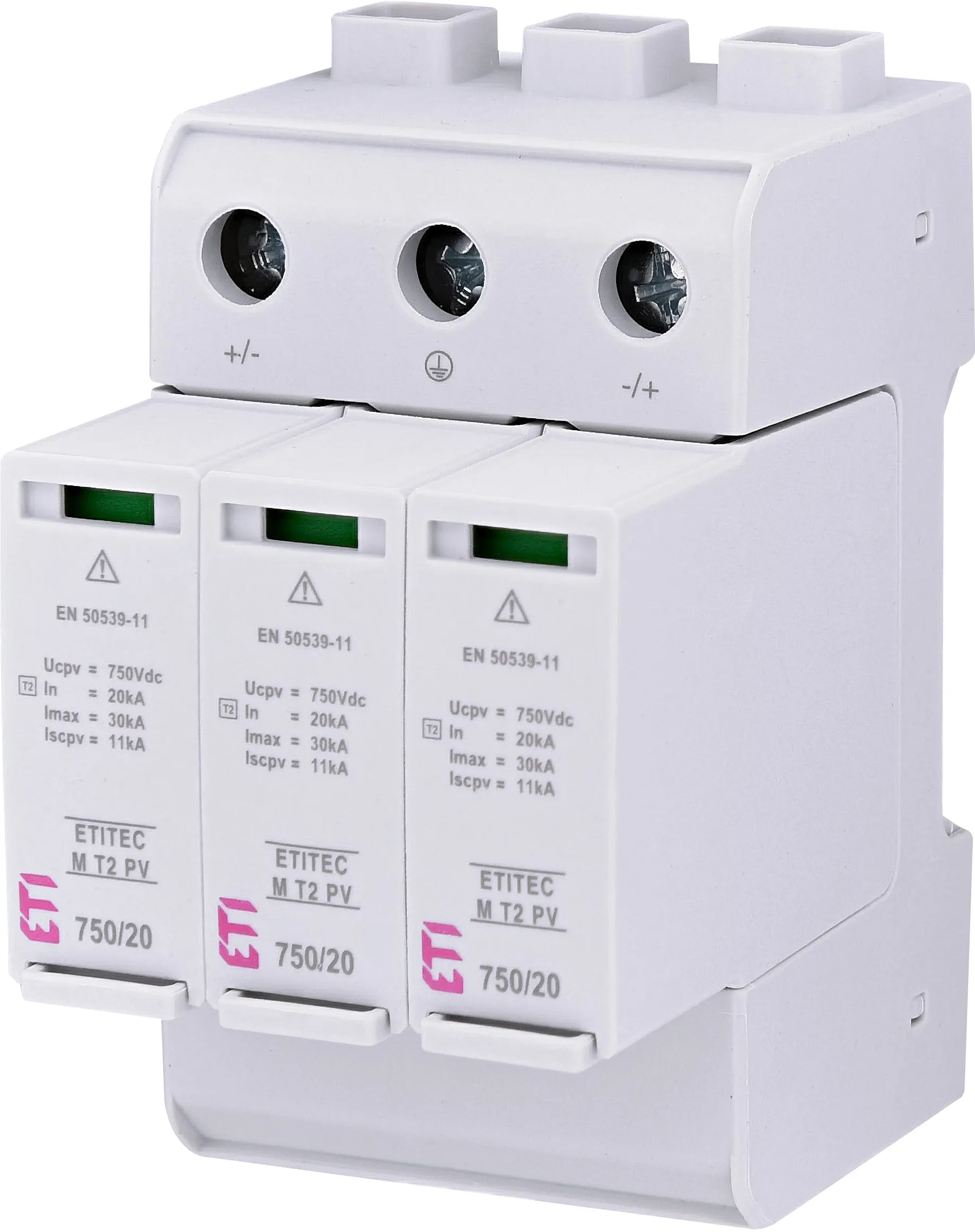 Prenapetostni odvodnik ETITEC M T2 PV 1500/20 Y 002440517