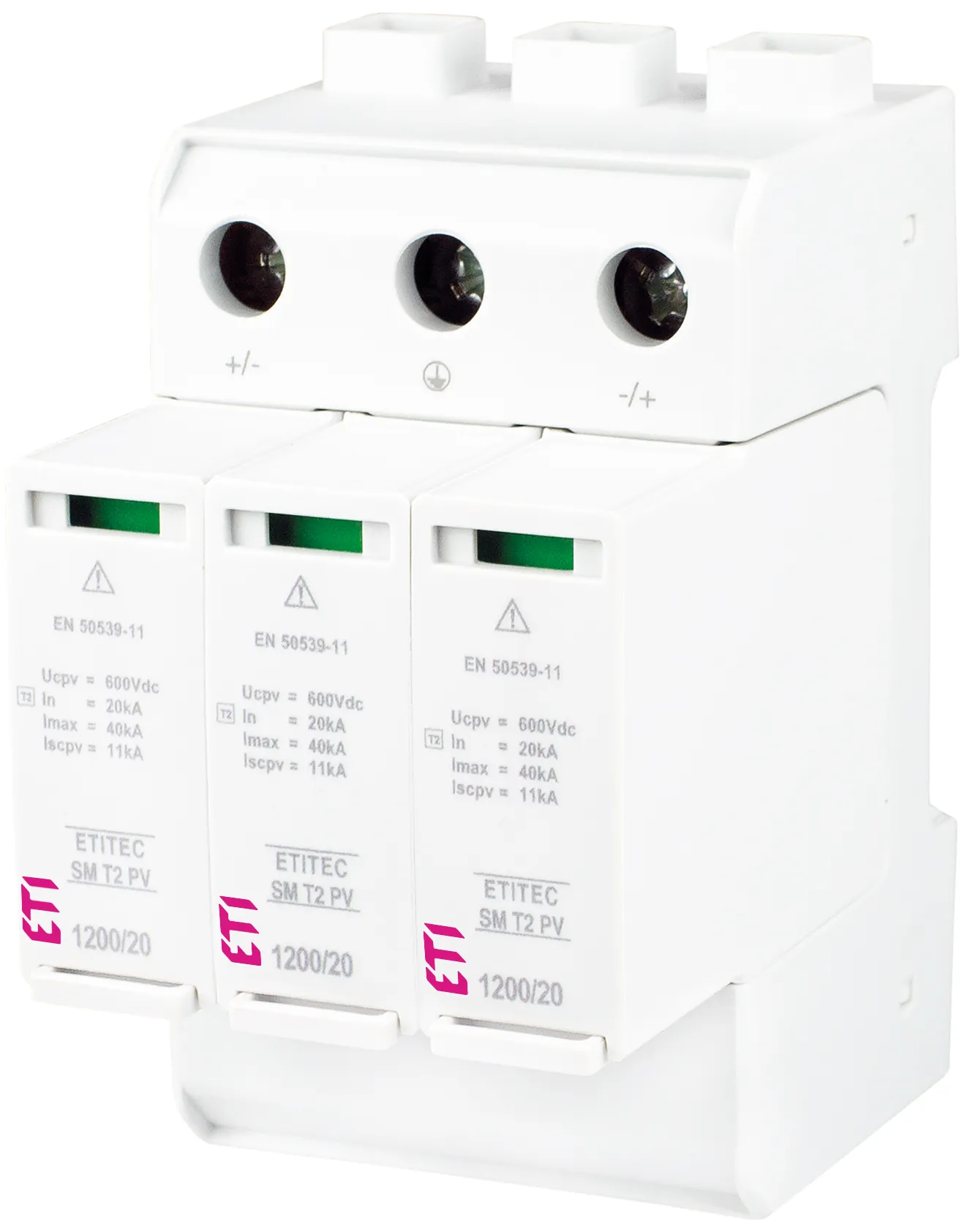 Prenapetostni odvodnik ETITEC SM T2 PV 1200/20 Y RC 002440635