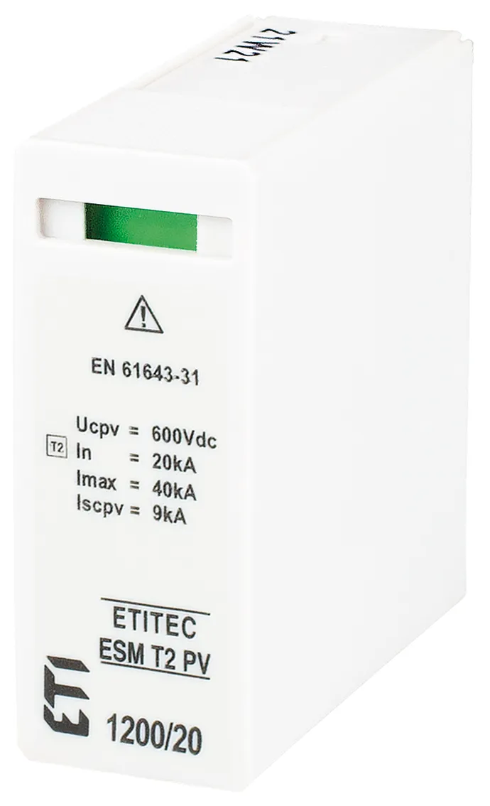 Prenapetostni odvodnik MOD. ESM T2 PV 600/20 S 002440682