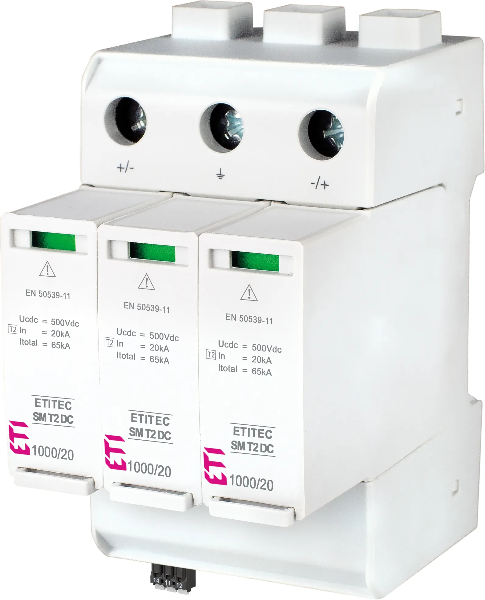 Prenapetostni odvodnik ETITEC SM T2 DC 1000/20 Y RC 002440729