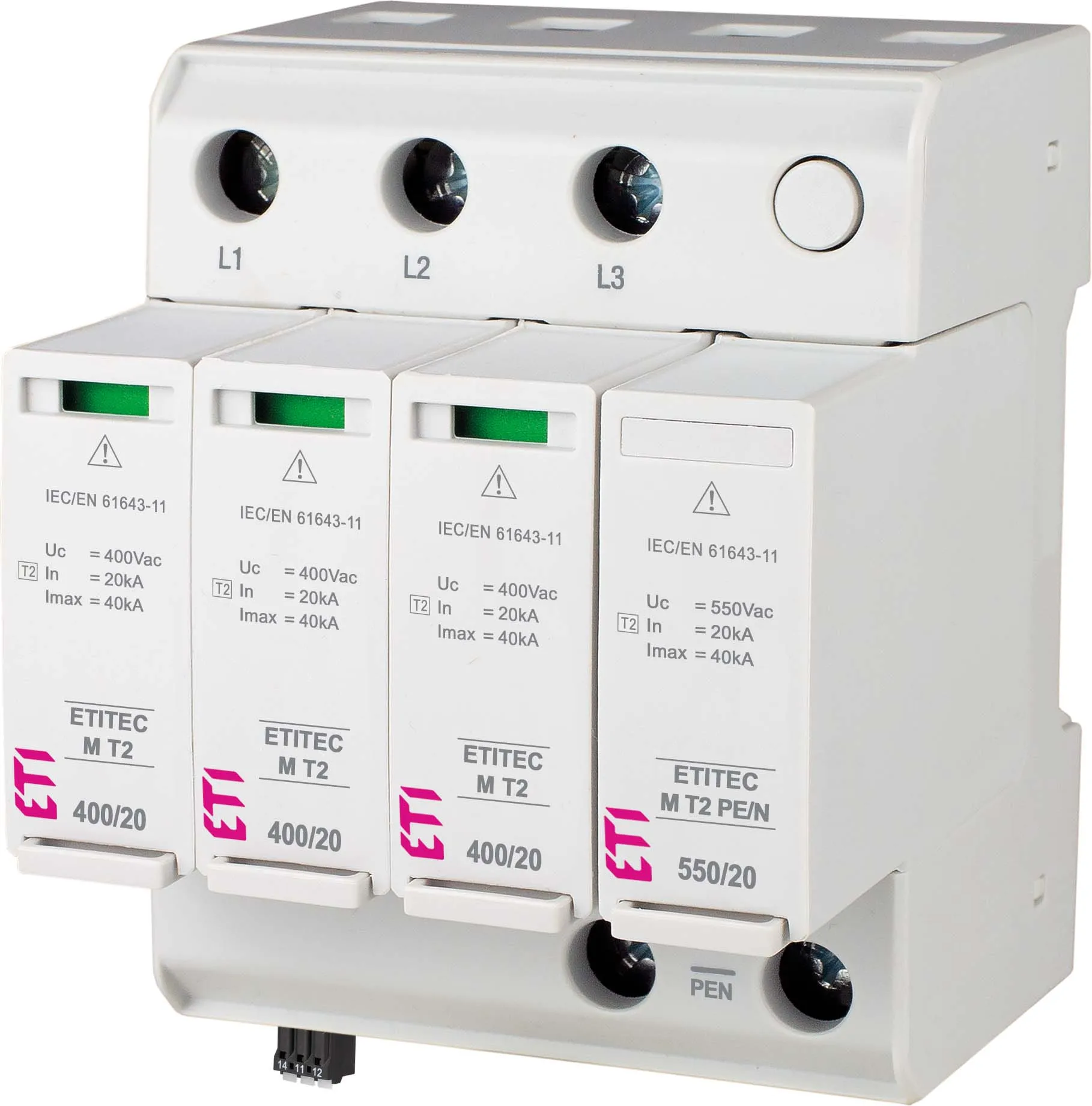 Prenapetostni odvodnik ETITEC M T2 950/20 4Y 002440820