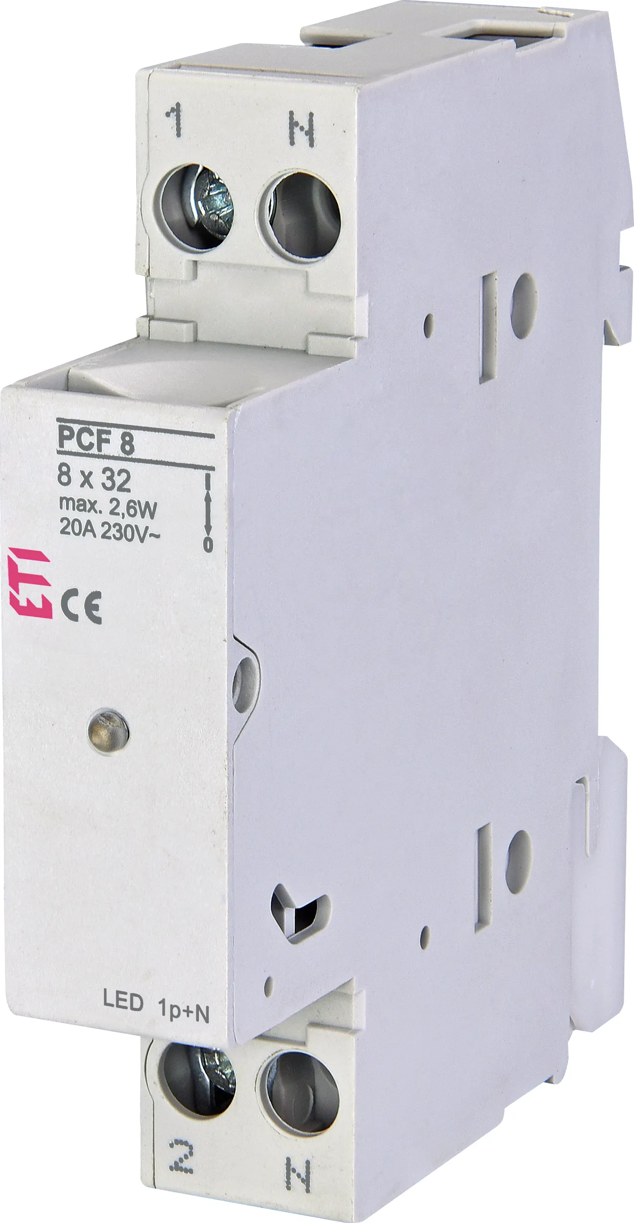Varovalčni ločilnik PCF 8 1p+N LED 002530012