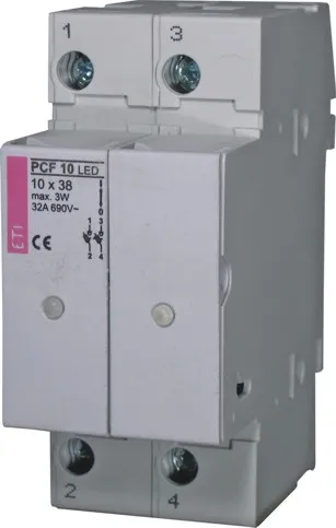 Varovalčni ločilnik PCF 10 2p LED L 002551013