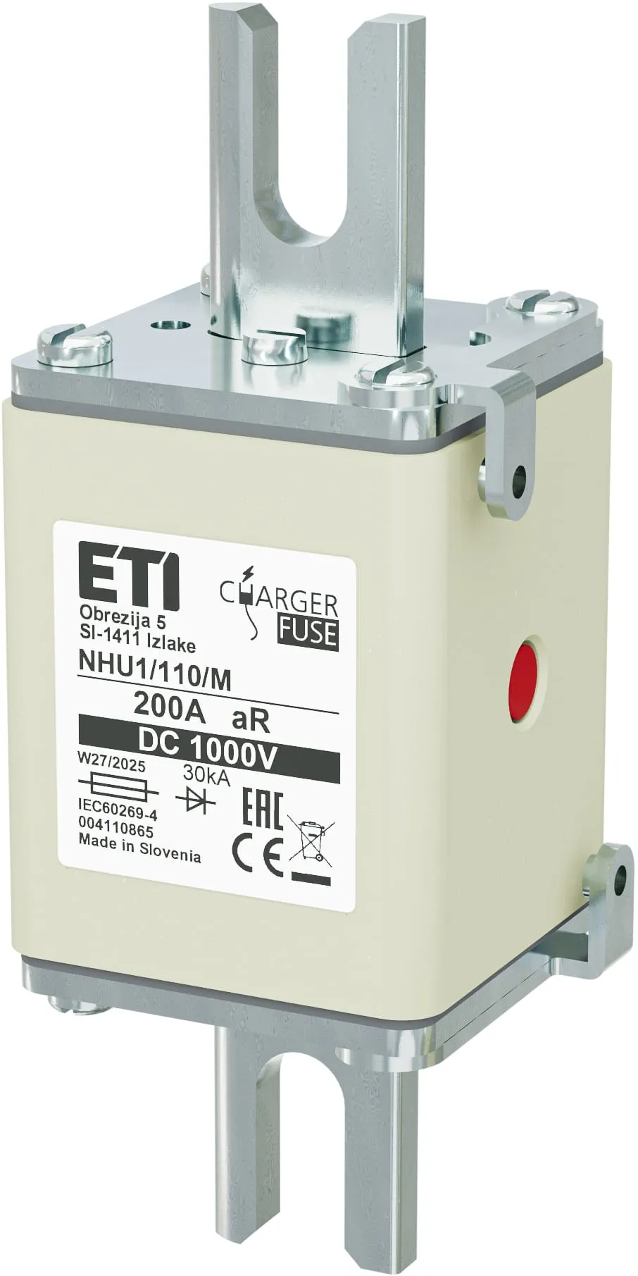 Talilni vložek NHU1/110/M aR 200A/1000V DC 004110865