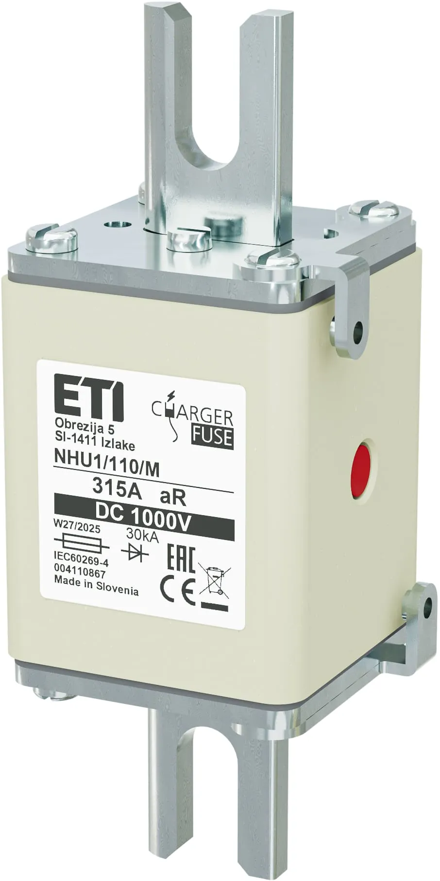 Talilni vložek NHU1/110/M aR 315A/1000V DC 004110867