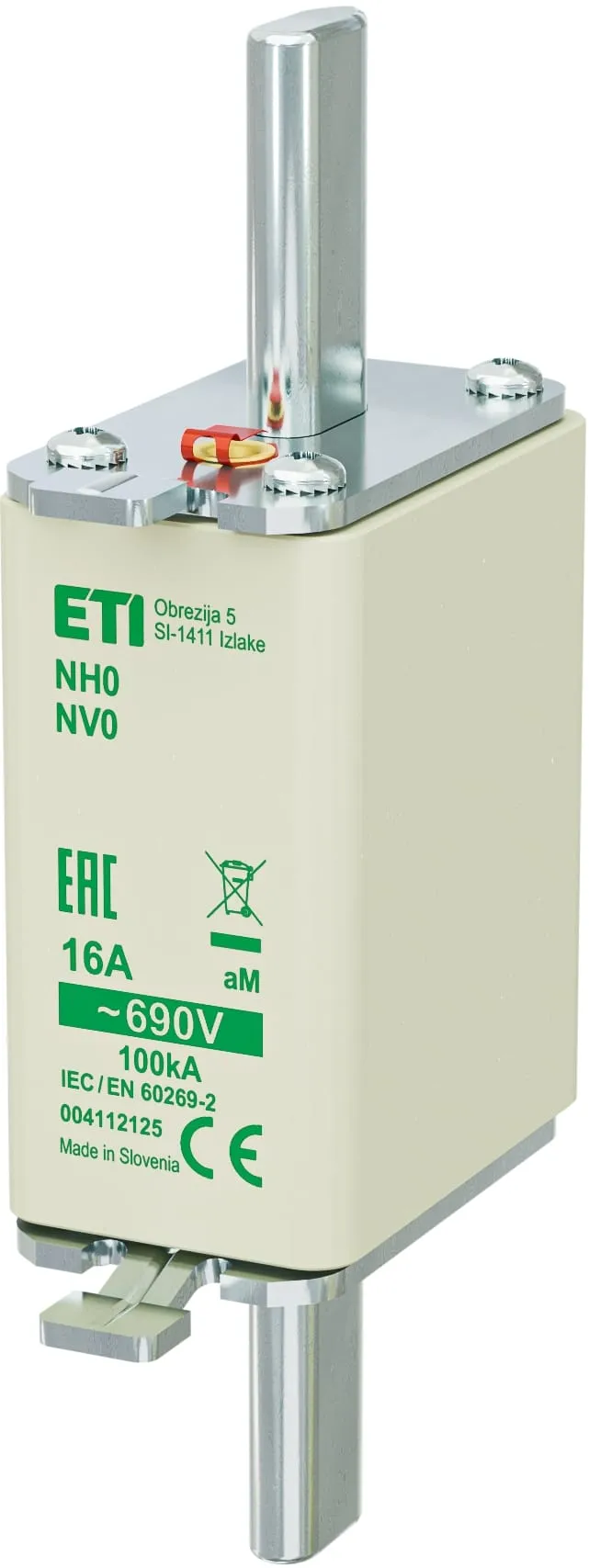 Talilni vložek NH0 aM 16A/690V 004112125