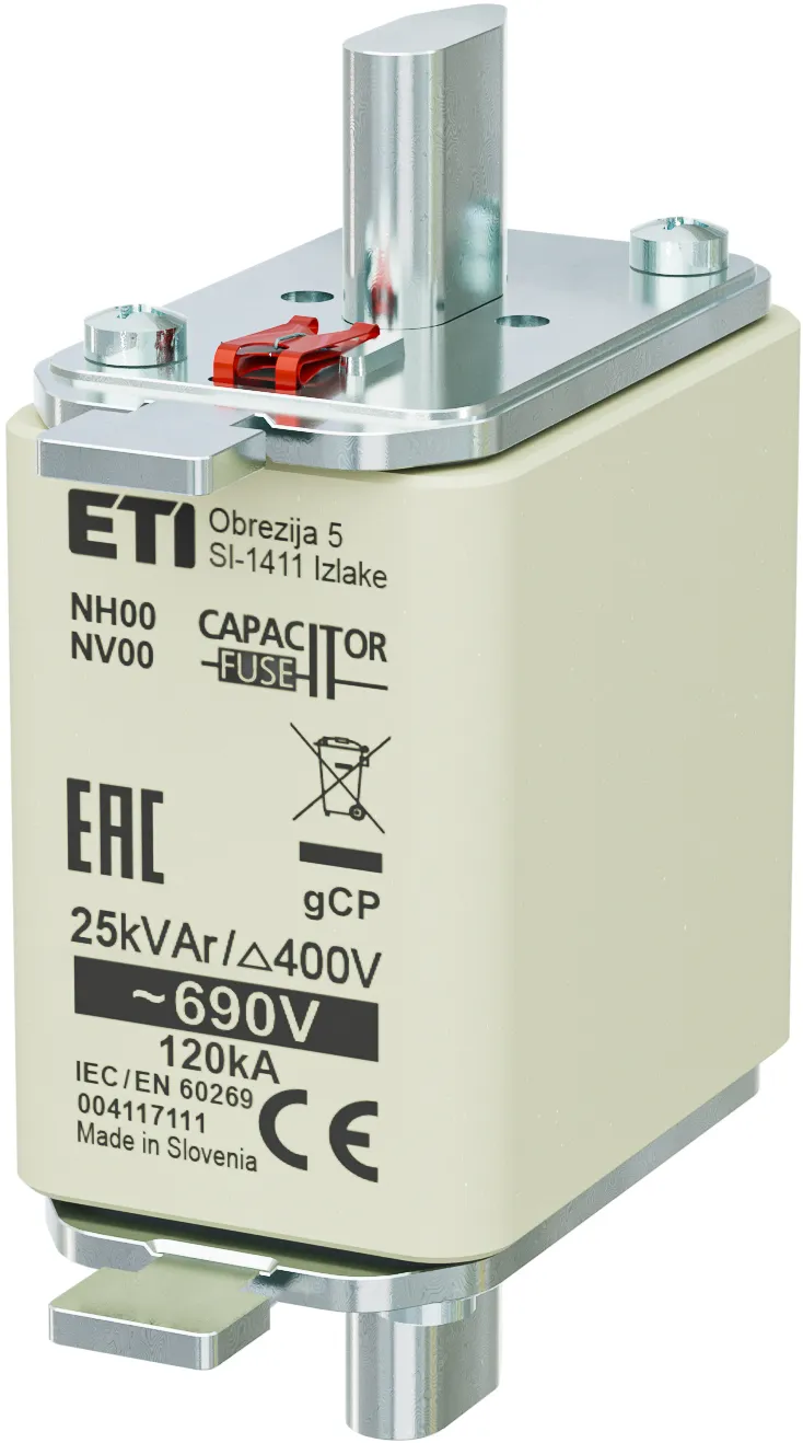 Talilni vložek NH00 gCP 25kVAr/690V 004117111