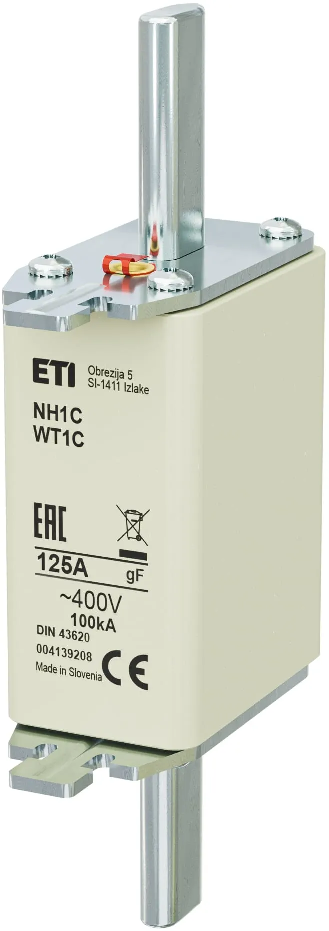 Talilni vložek NH1C gF 125A/400V 004139208