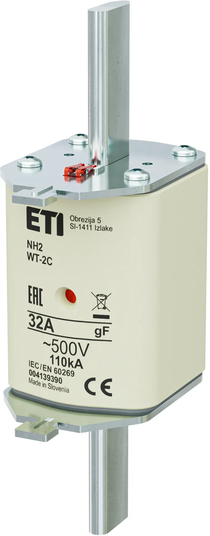 Talilni vložek NH2/WT-2C gF 32A/500V 004139390