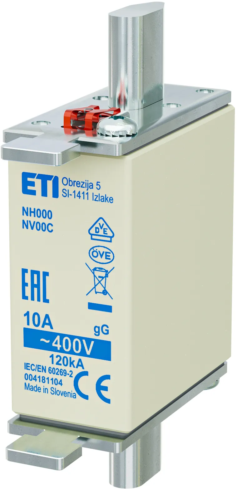 Talilni vložek NH000 gG 10A/400V 004181104