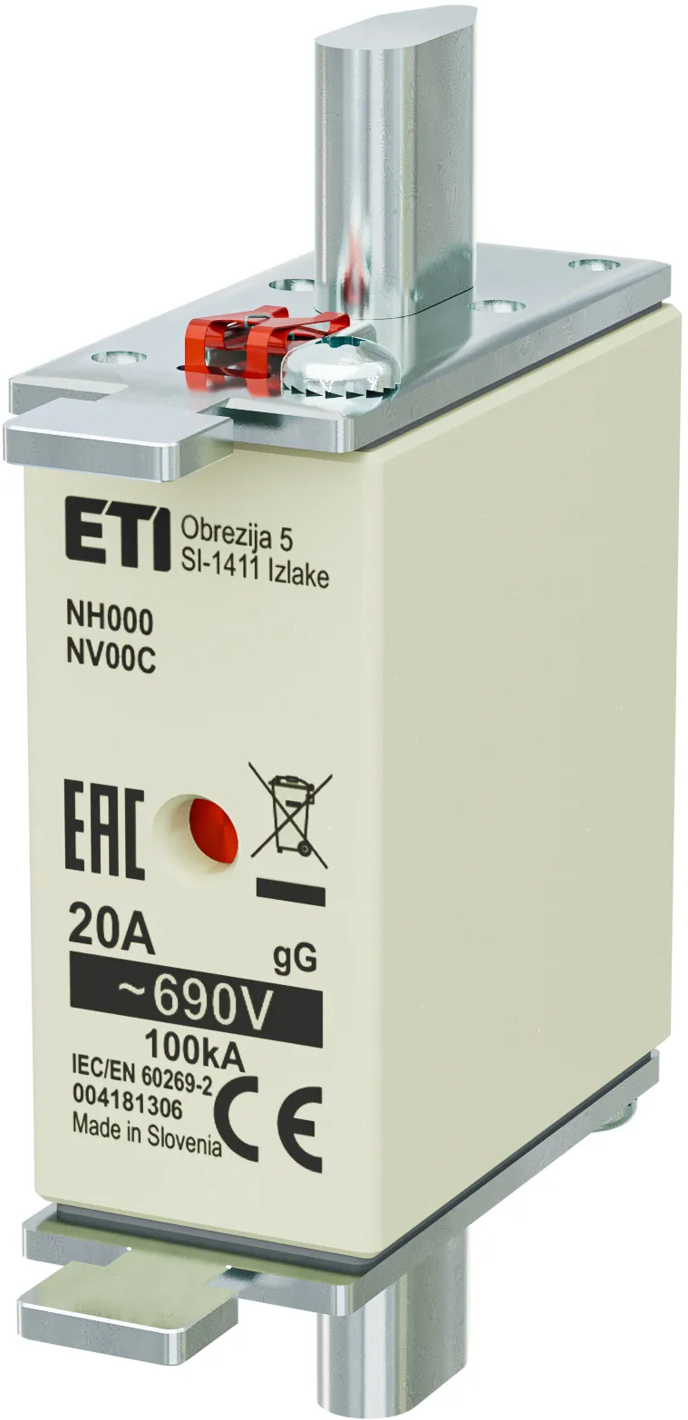 Talilni vložek NH000 gG 20A/690V 004181306