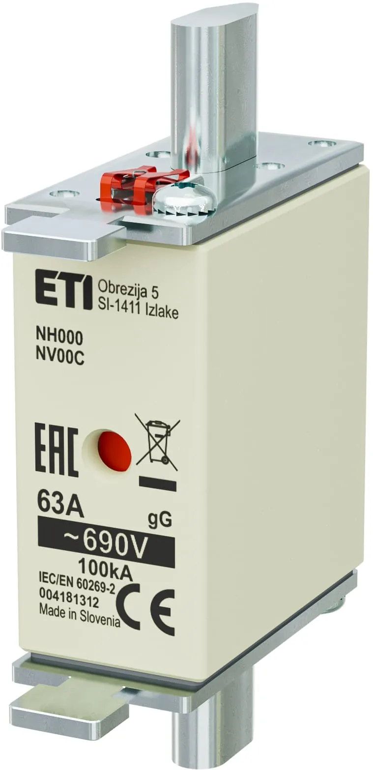 Talilni vložek NH000 gG 63A/690V 004181312