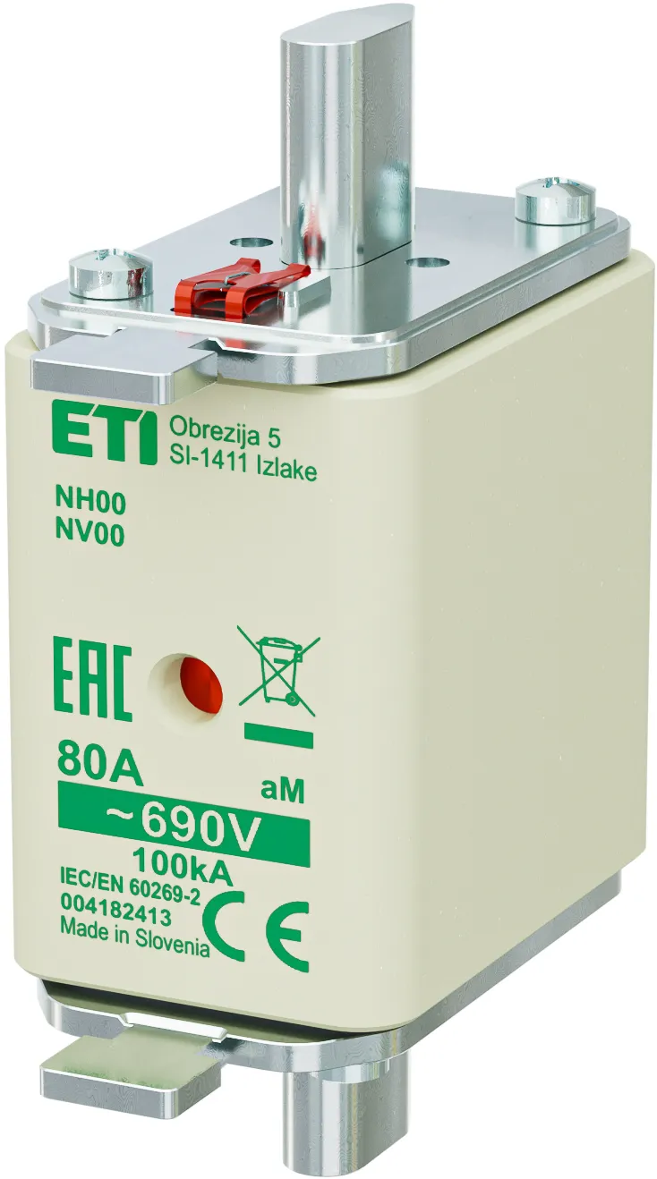 Talilni vložek NH00 aM 80A/690V 004182413