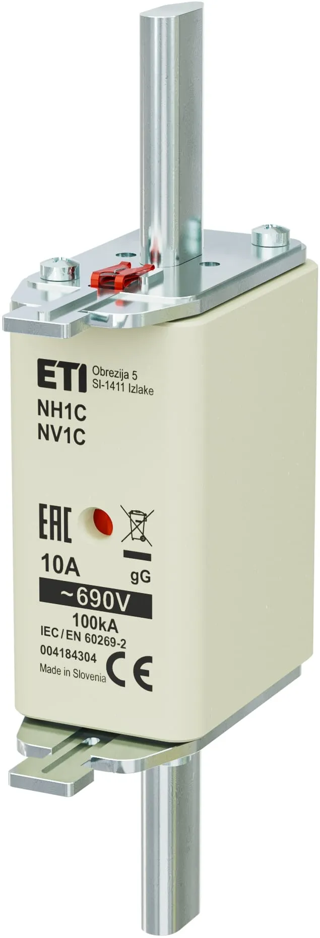 Talilni vložek NH1C gG 10A/690V 004184304