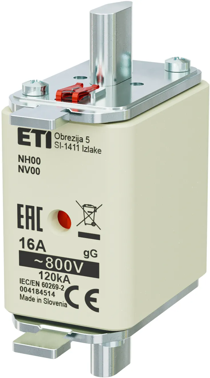 Talilni vložek NH00 gG 16A/800V 004184514