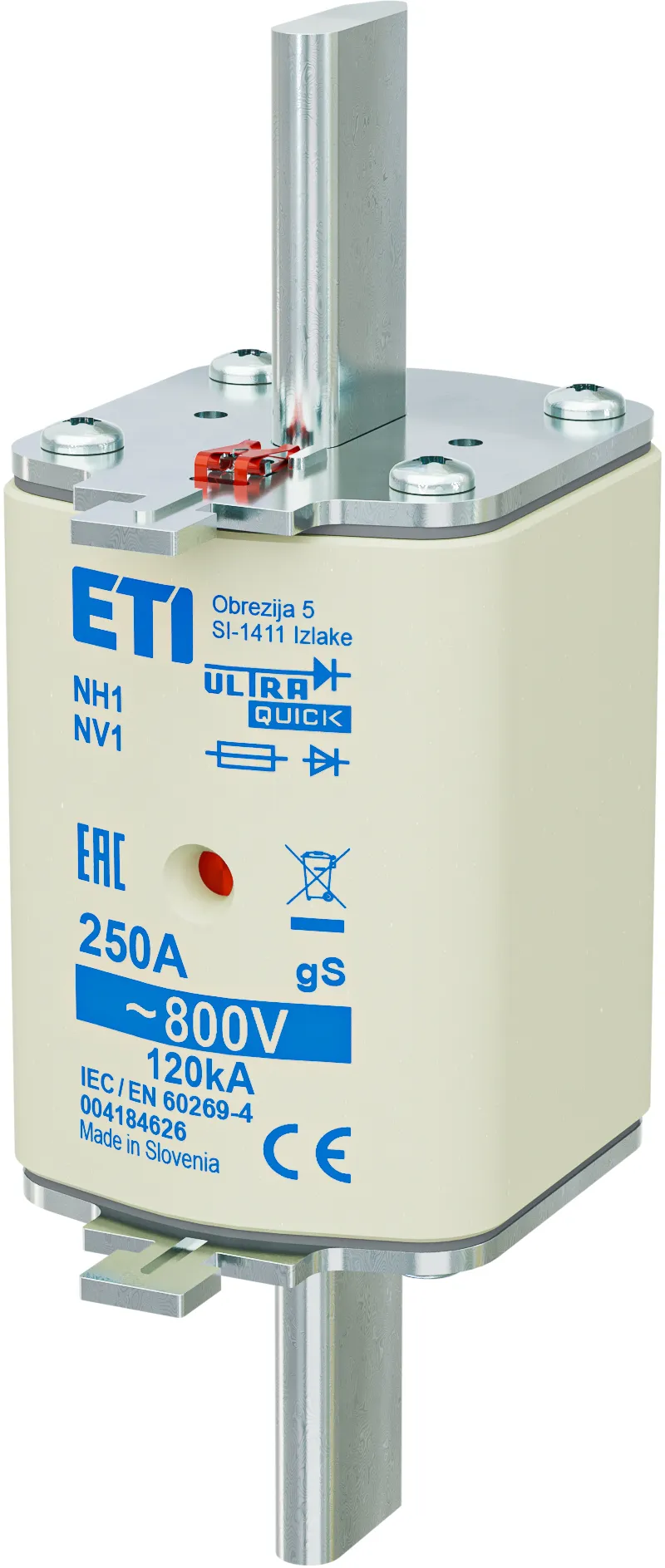 Talilni vložek NH1 gS 250A/800V 004184626