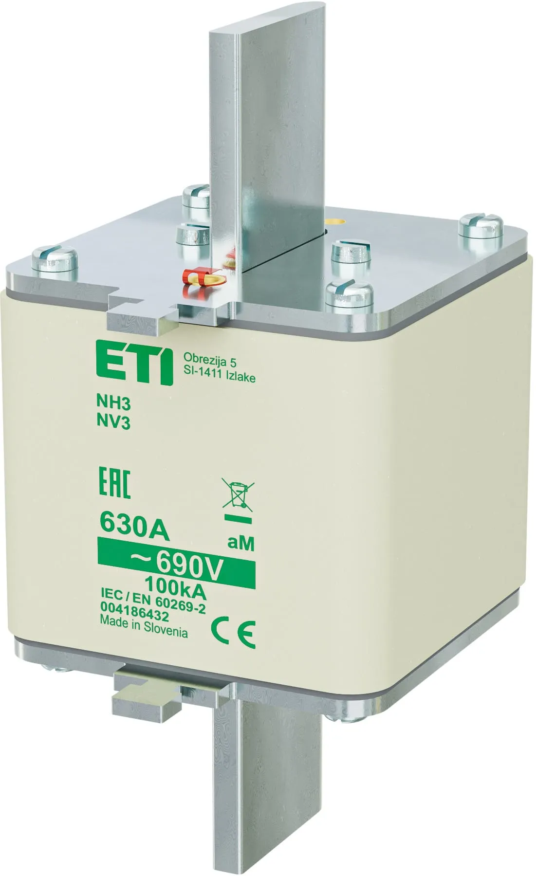 Talilni vložek NH3 aM 630A/690V 004186432