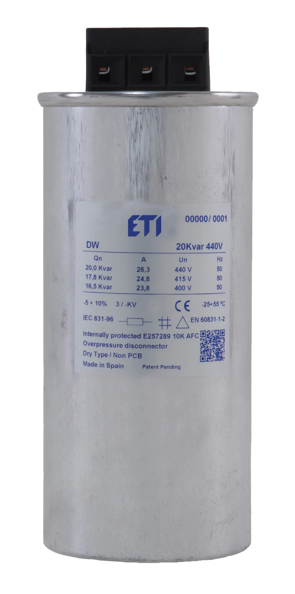 Kondenzator LPC-DW 7.5 kVAr, 400V, 50HZ 004656850