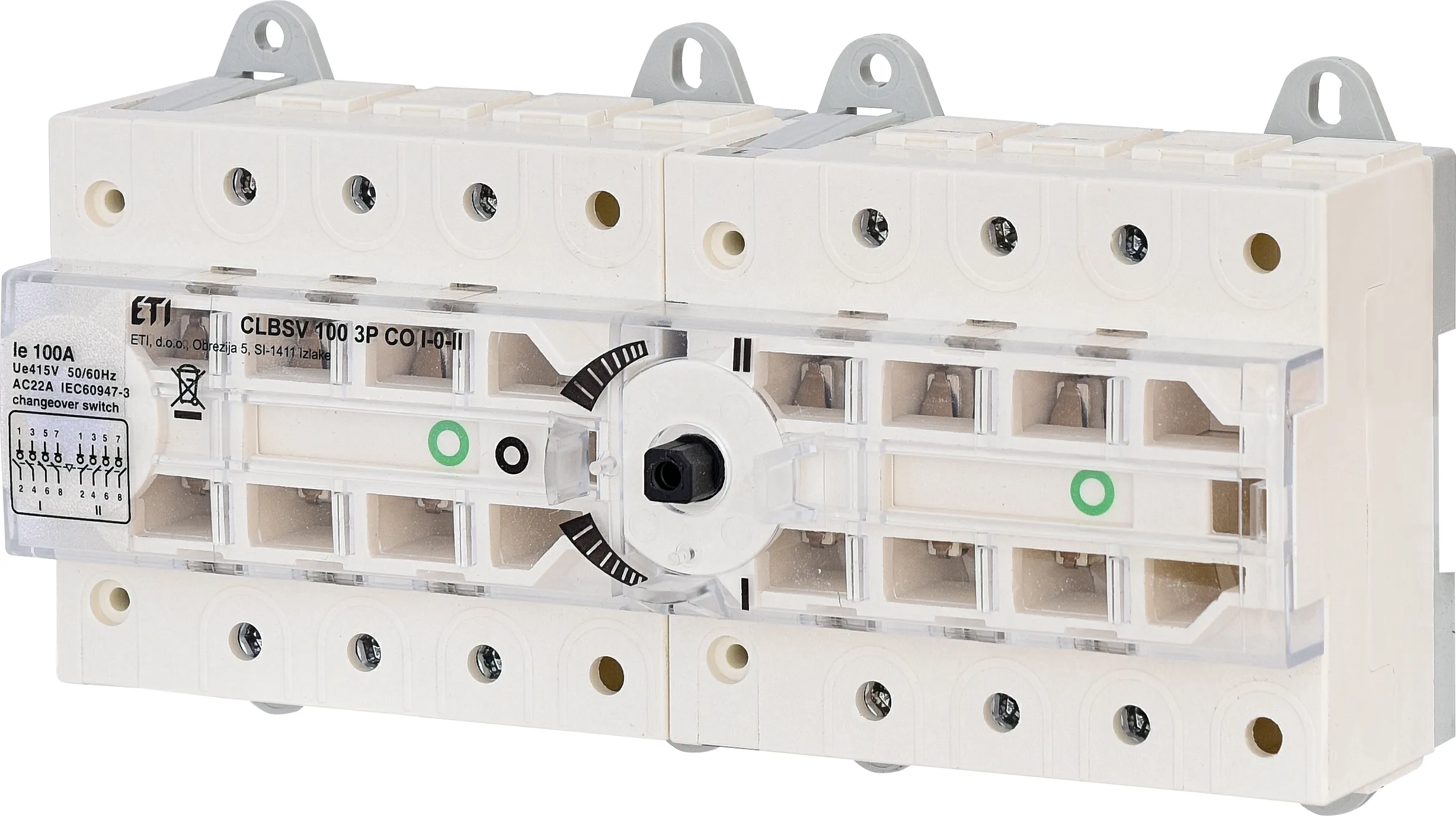 Preklopno stikalo CLBSV 100 3P CO I-0-II 004661891