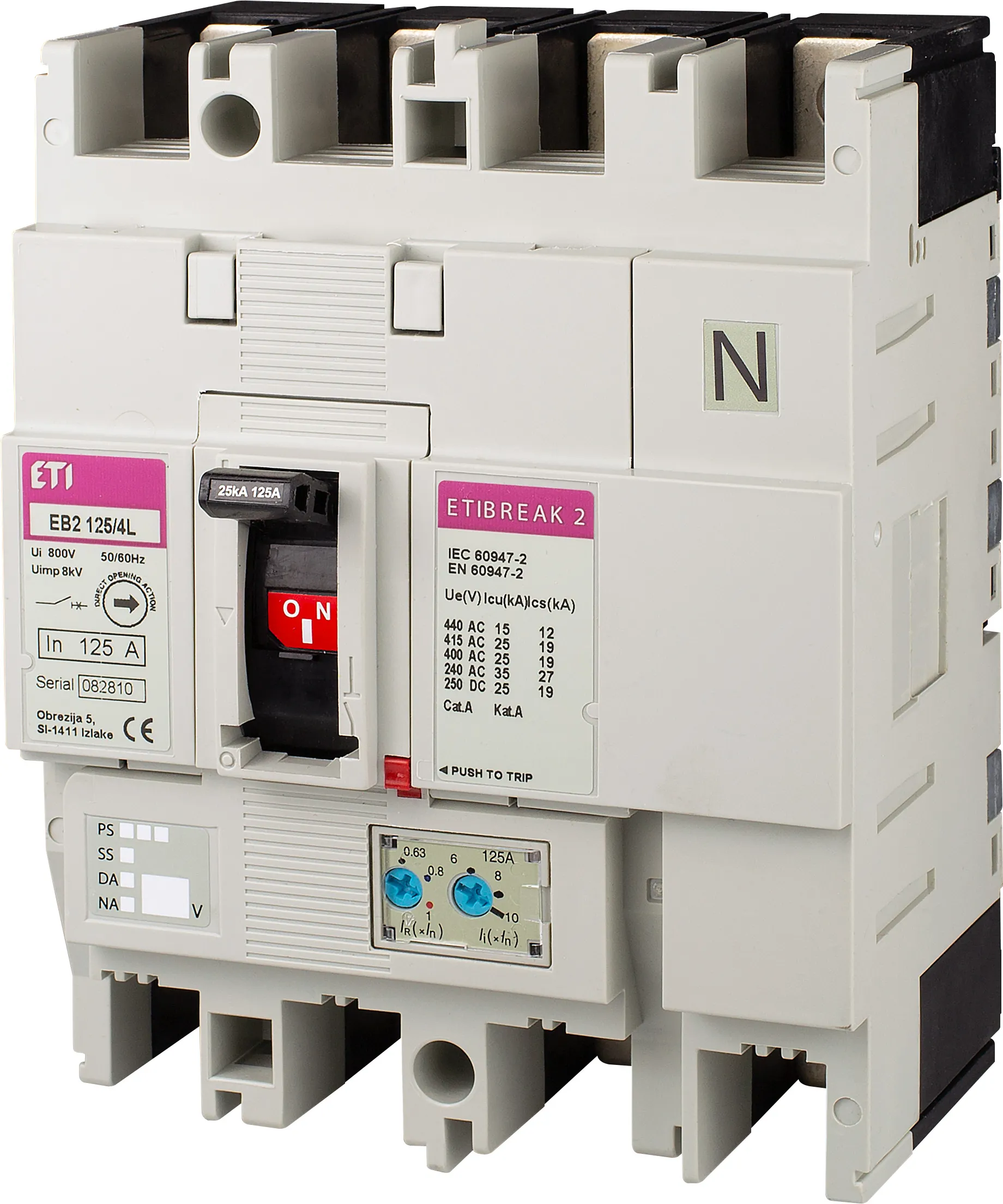 Kompaktni odklopnik EB2 125/4L 20A 4p 004671027