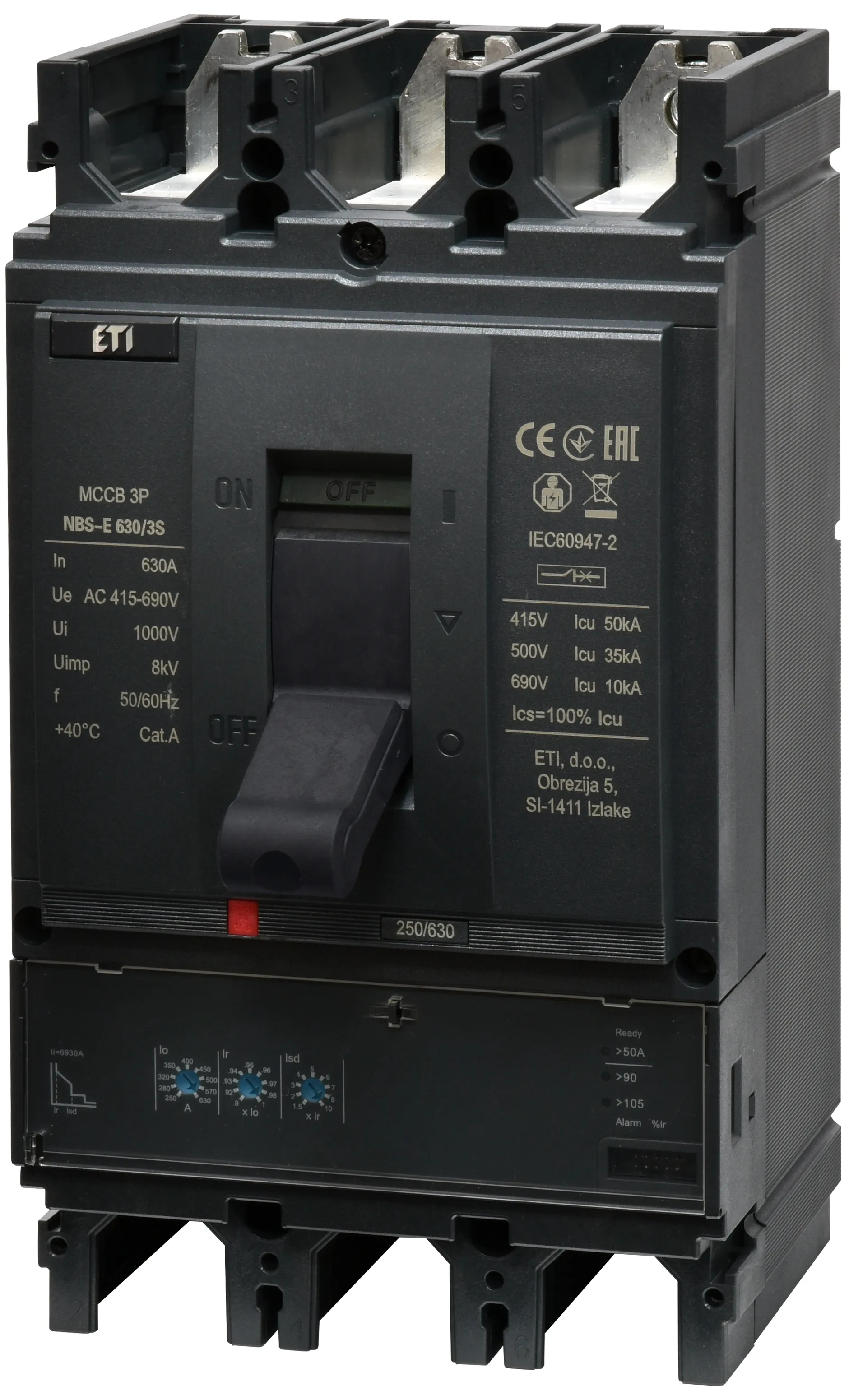 Kompaktni odklopnik NBS-E 630/3S 630A 3P 004673141